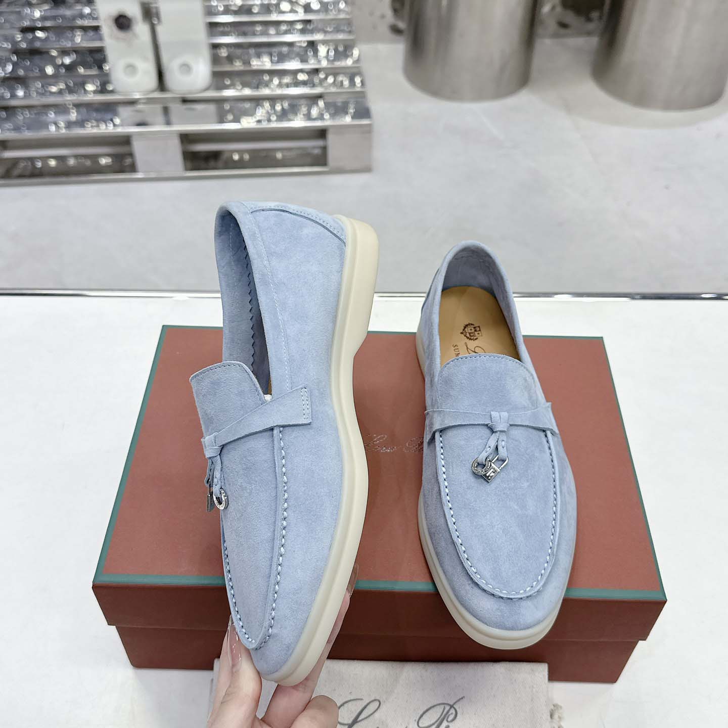 Loro Piana Summer Charms Walk loafers - DesignerGu