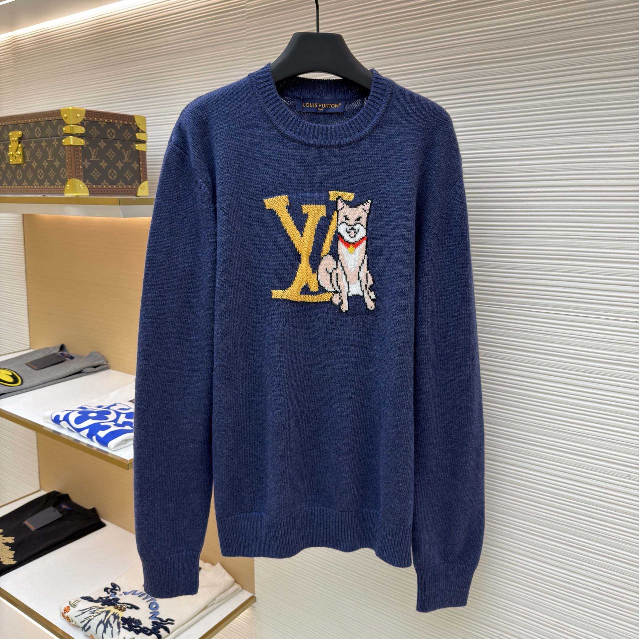 Louis Vuitton Long-Sleeved Intarsia Pullover - DesignerGu