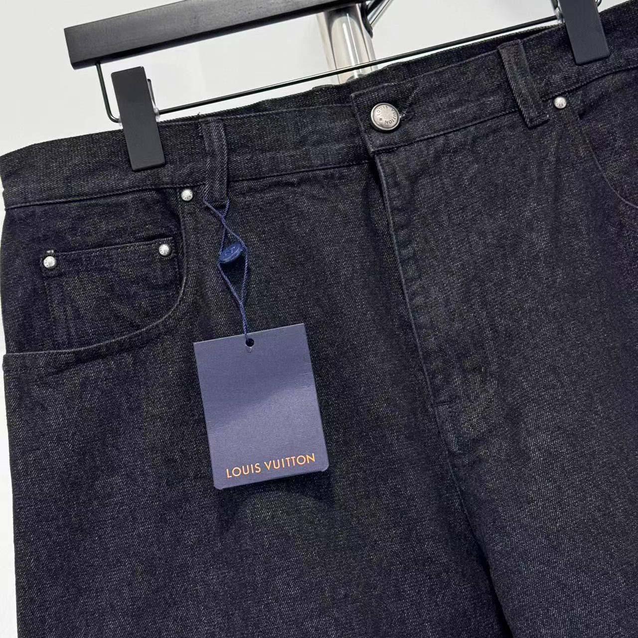 Louis Vuitton Monogram Destroy Denim Pants - DesignerGu