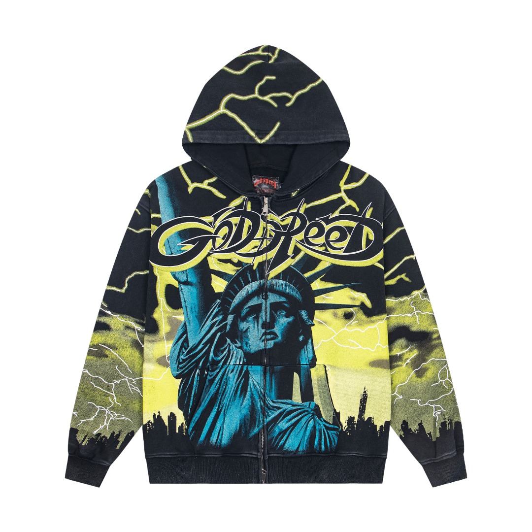 Godspeed Voltage Zip Hoodie - DesignerGu