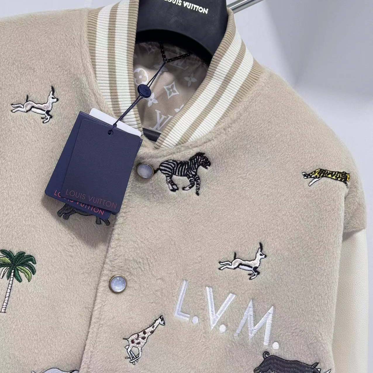 Louis Vuitton LV x The Darjeeling Limited Embroidered Varsity Blouson - DesignerGu
