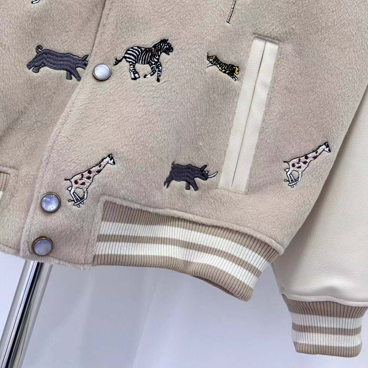 Louis Vuitton LV x The Darjeeling Limited Embroidered Varsity Blouson - DesignerGu