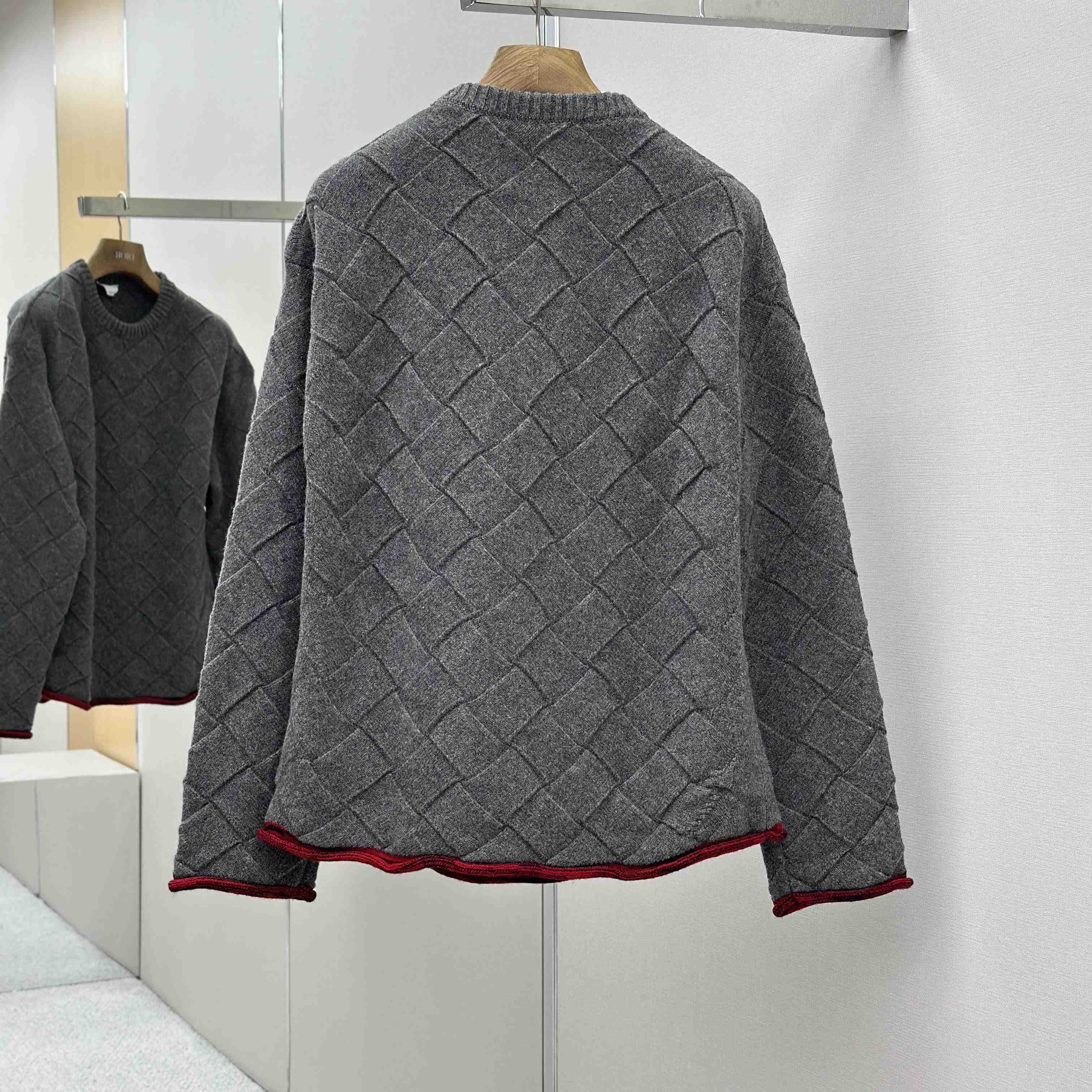 Bottega Veneta Wool Intrecciato 3D Knit Sweater - DesignerGu