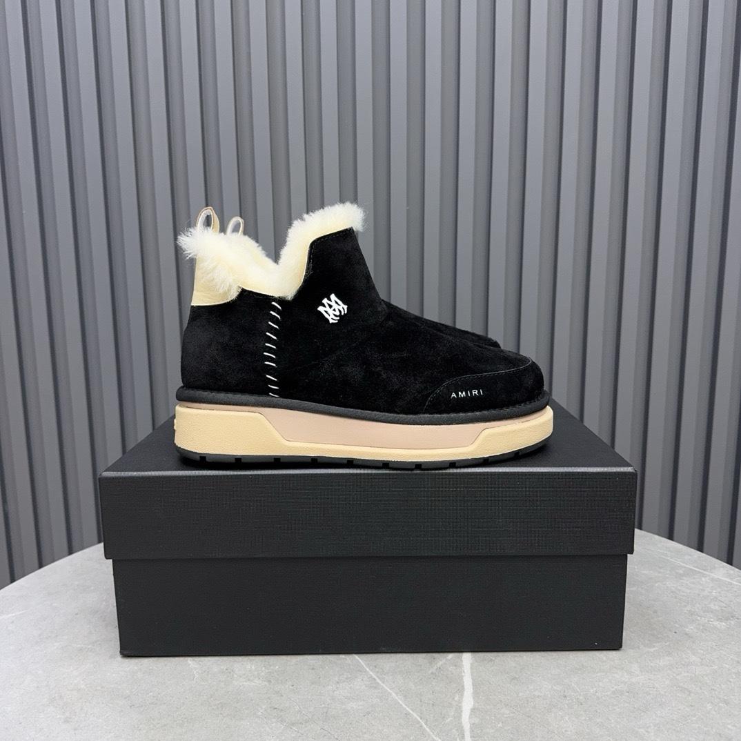 Amiri Malibu Shearling Lined Suede Boots - DesignerGu
