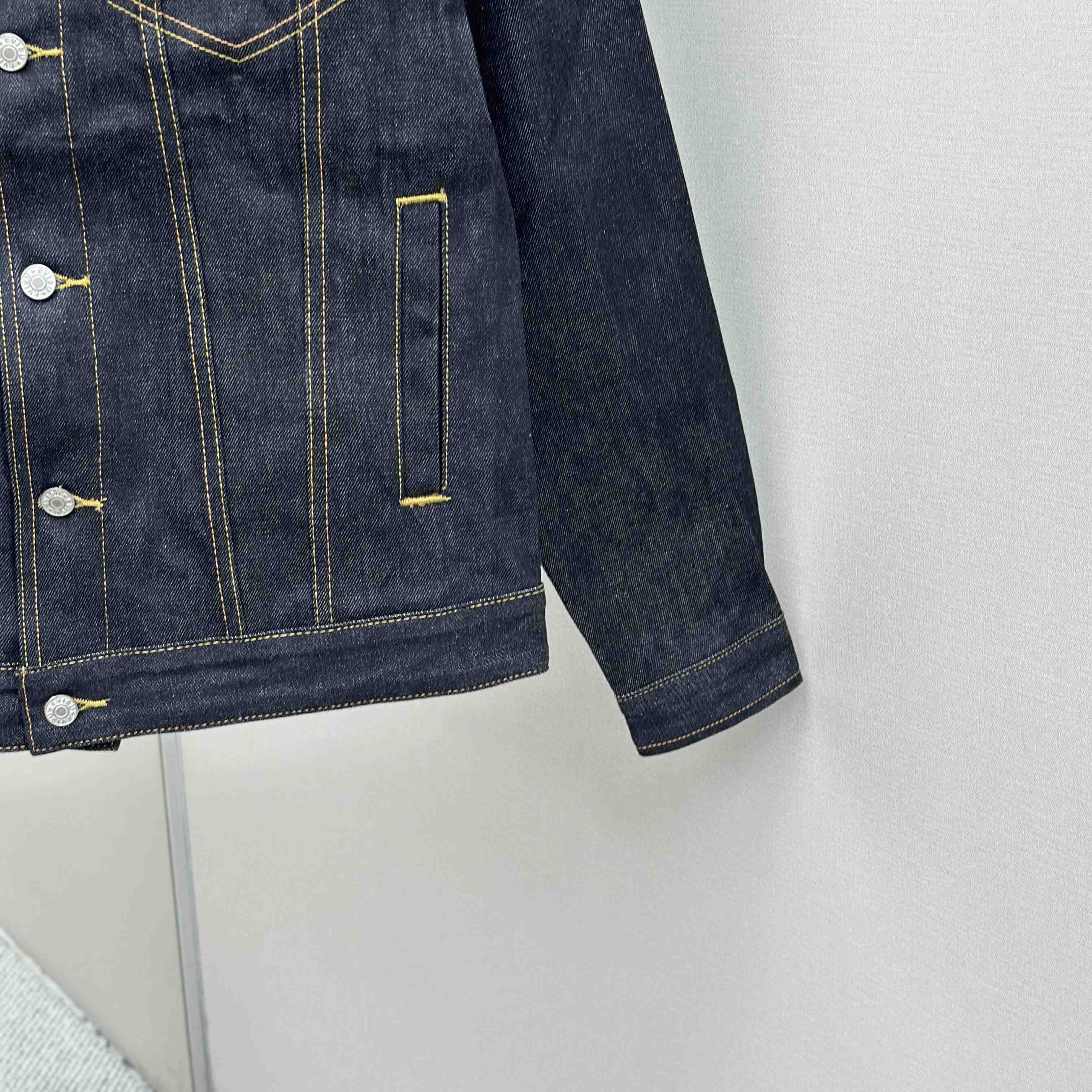 Evisu Hakutaku Embroidery Relax Fit Denim Jacket - DesignerGu