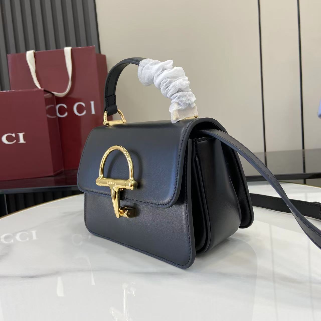 Gucci Siena Small Top Handle Bag - DesignerGu