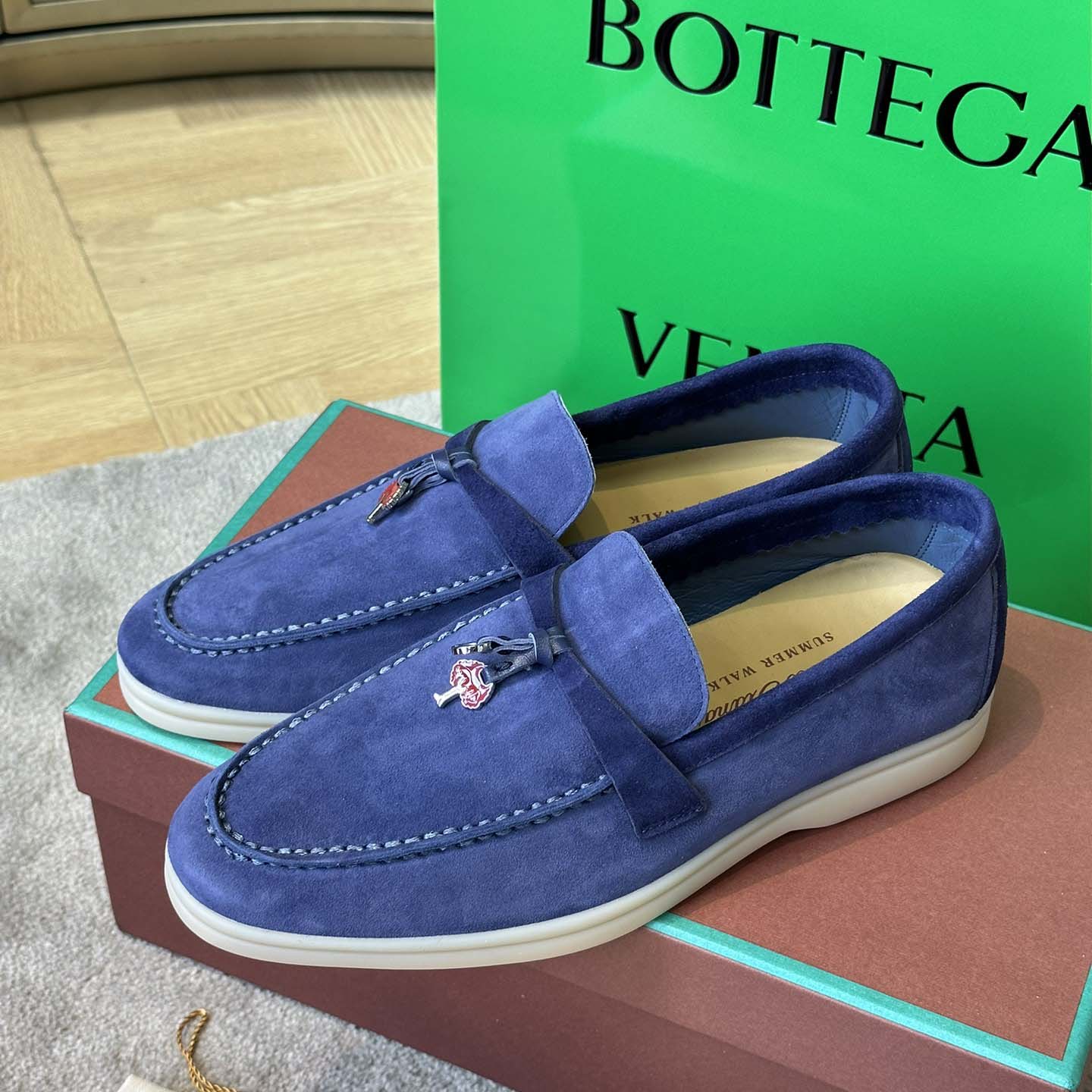 Loro Piana Summer Charms Walk loafers - DesignerGu