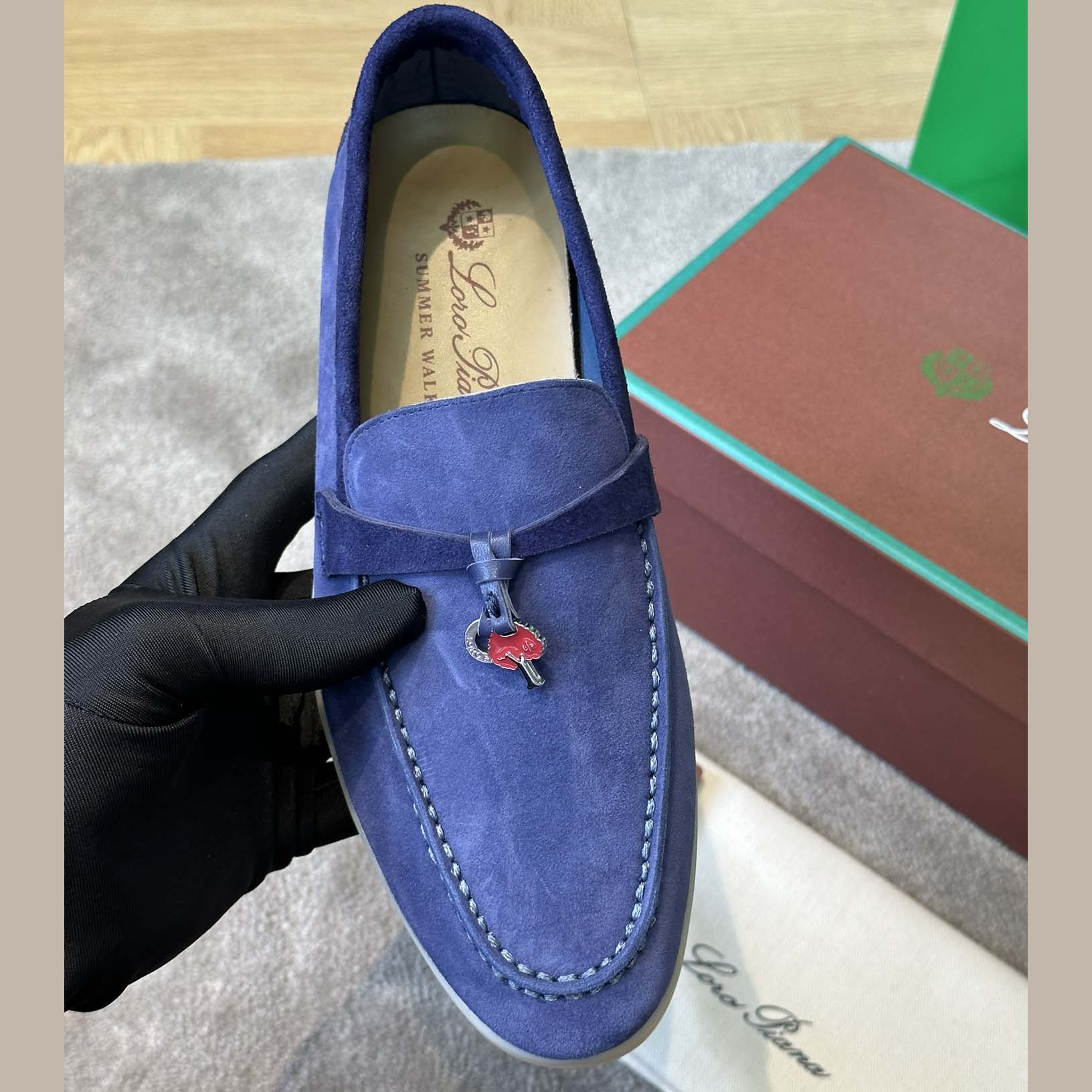 Loro Piana Summer Charms Walk loafers - DesignerGu
