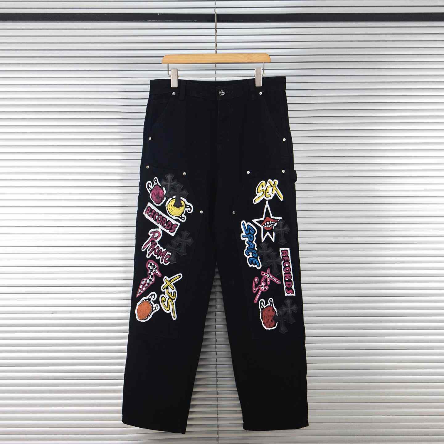 Chrome Hearts Patch Jeans - DesignerGu
