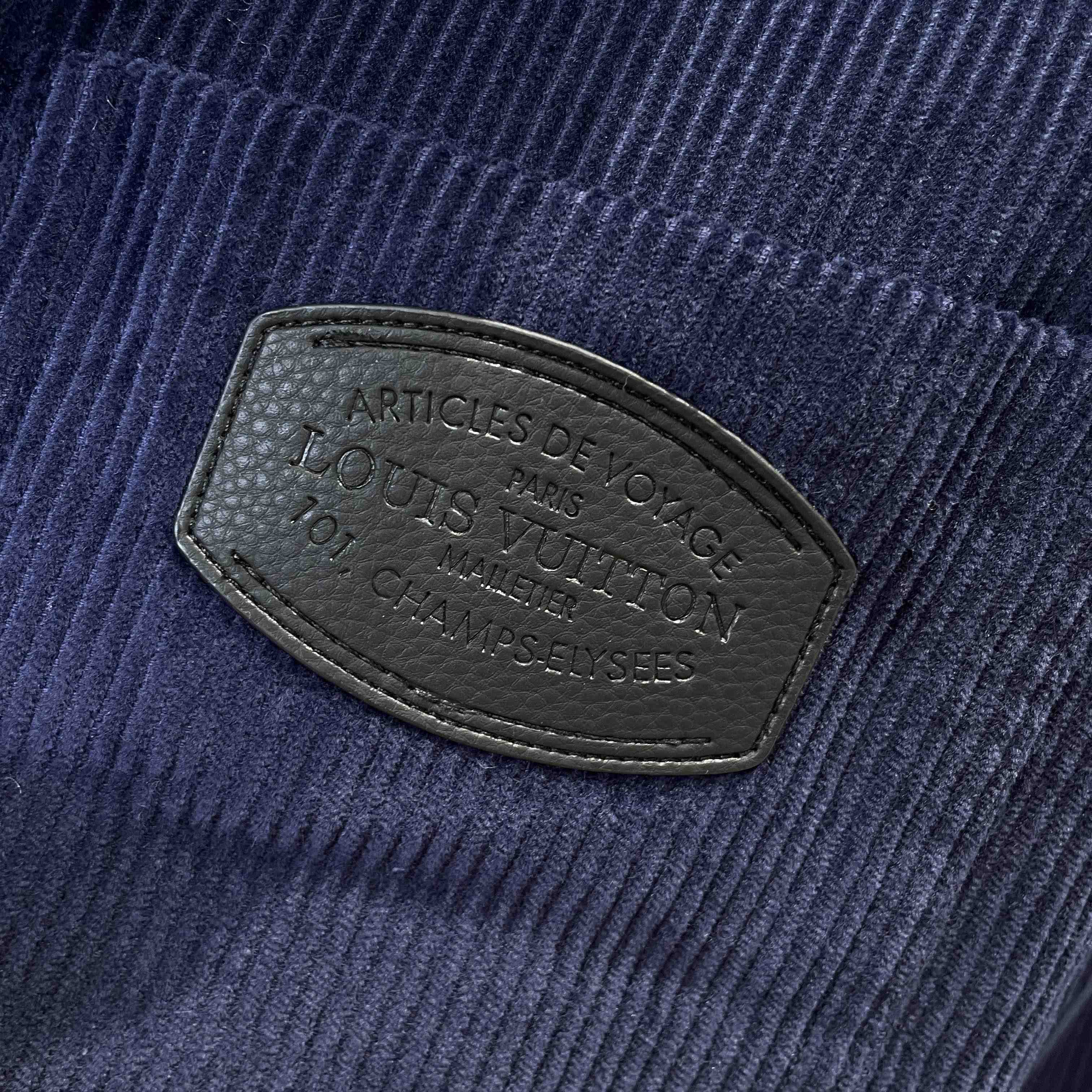 Louis Vuitton Corduroy Collarless Jacket - DesignerGu