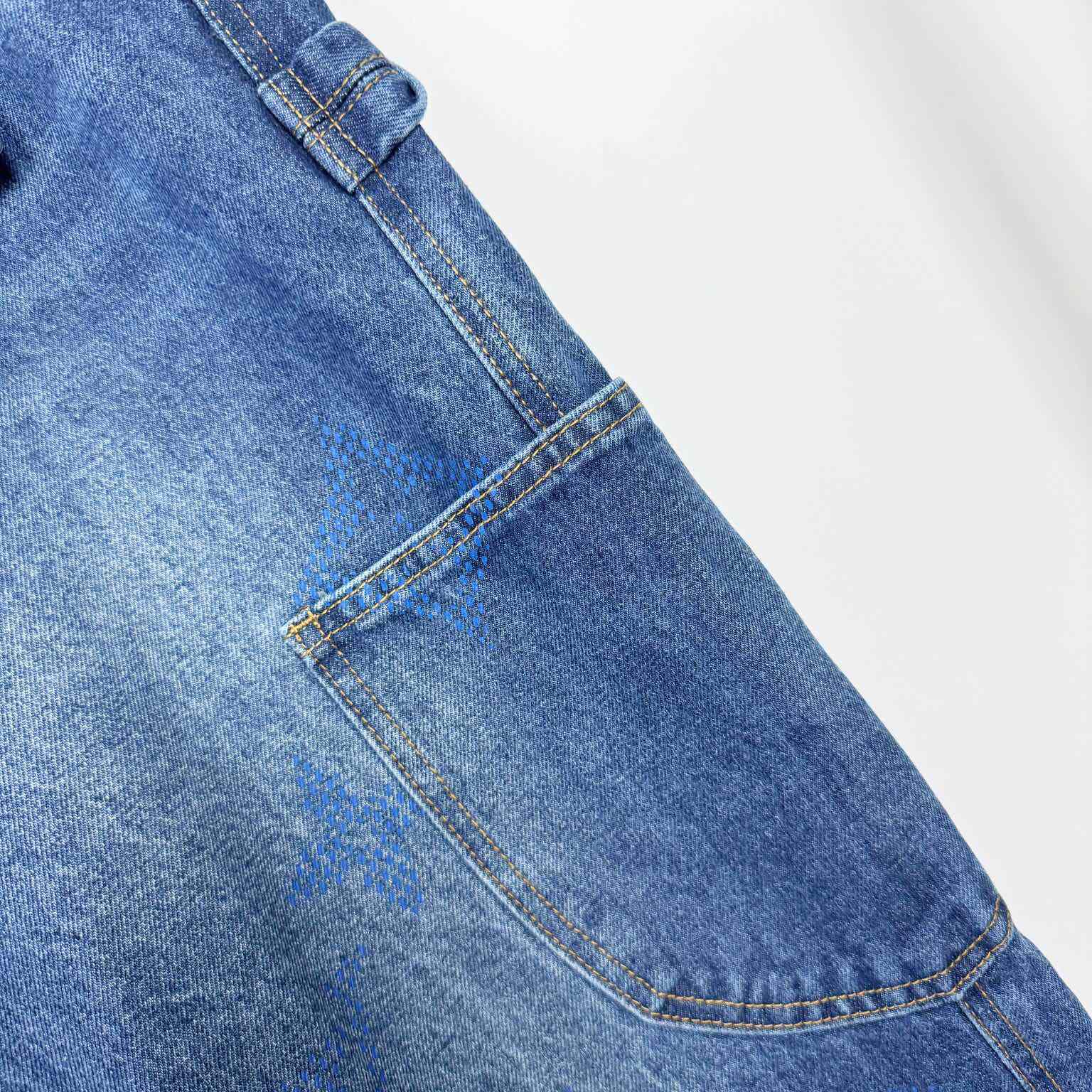 Louis Vuitton Monogram Denim Workwear Pants - DesignerGu