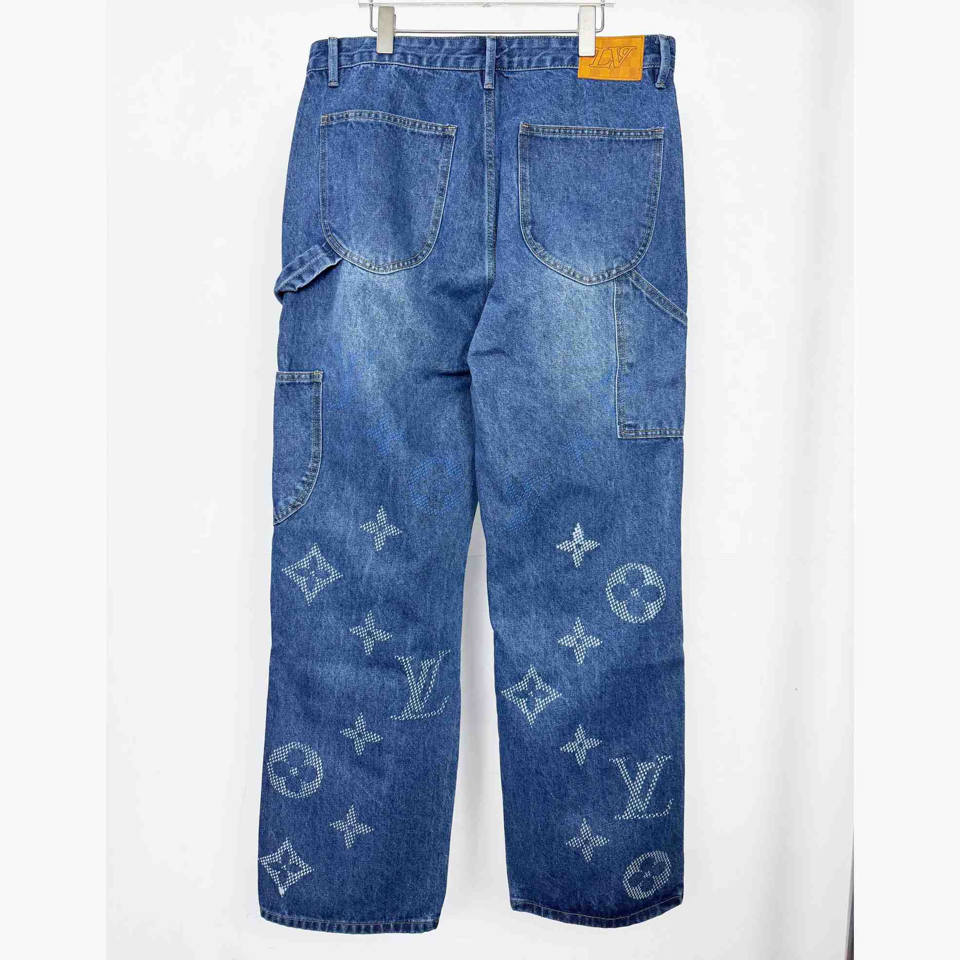 Louis Vuitton Monogram Denim Workwear Pants - DesignerGu