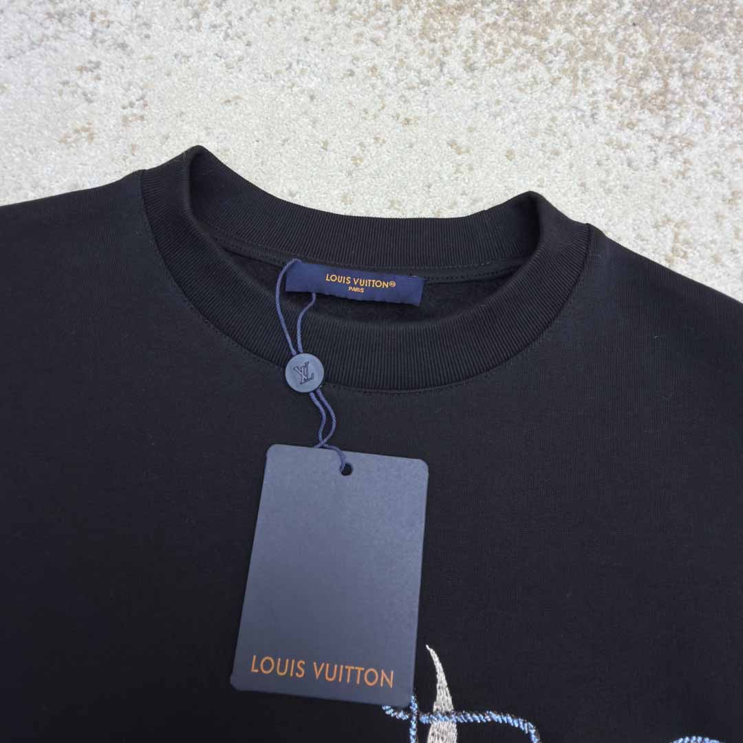 Louis Vuitton Embroidered Long-Sleeved Sweatshirt  - DesignerGu