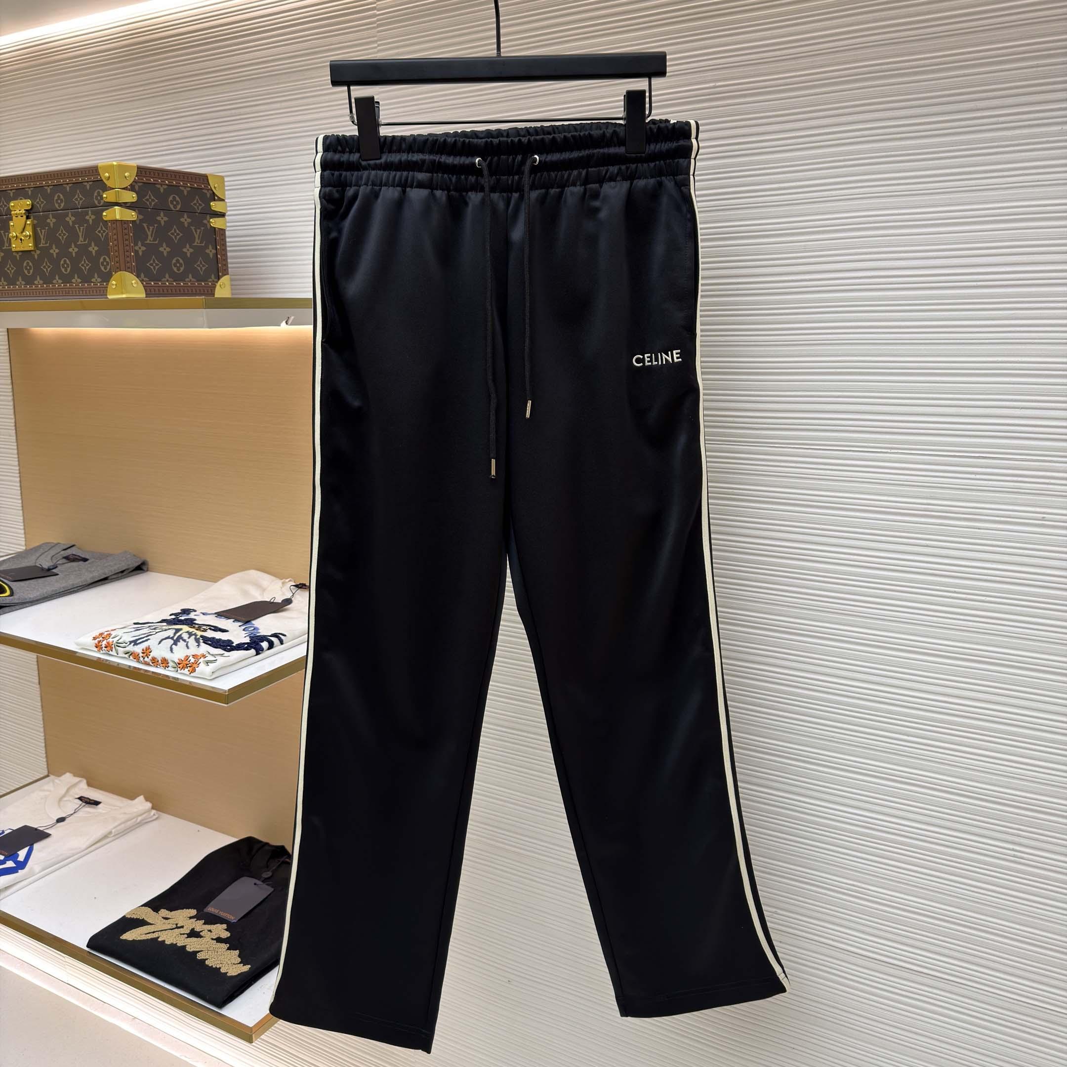 Celine Tracksuit Pants In Double Face Jersey - DesignerGu