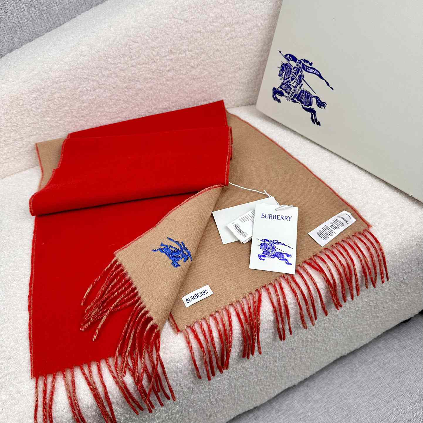 Burberry Reversible Cashmere Scarf - DesignerGu