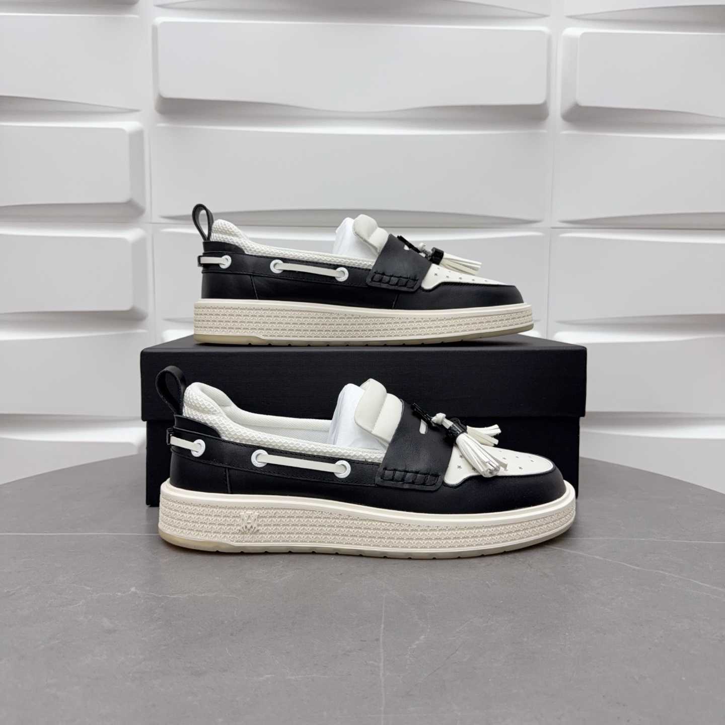 Amiri Men's Black Loafers Leather - DesignerGu