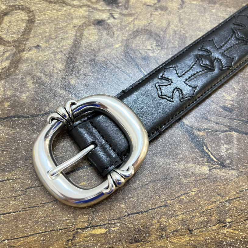 Chrome Hearts Leather Belt   - DesignerGu