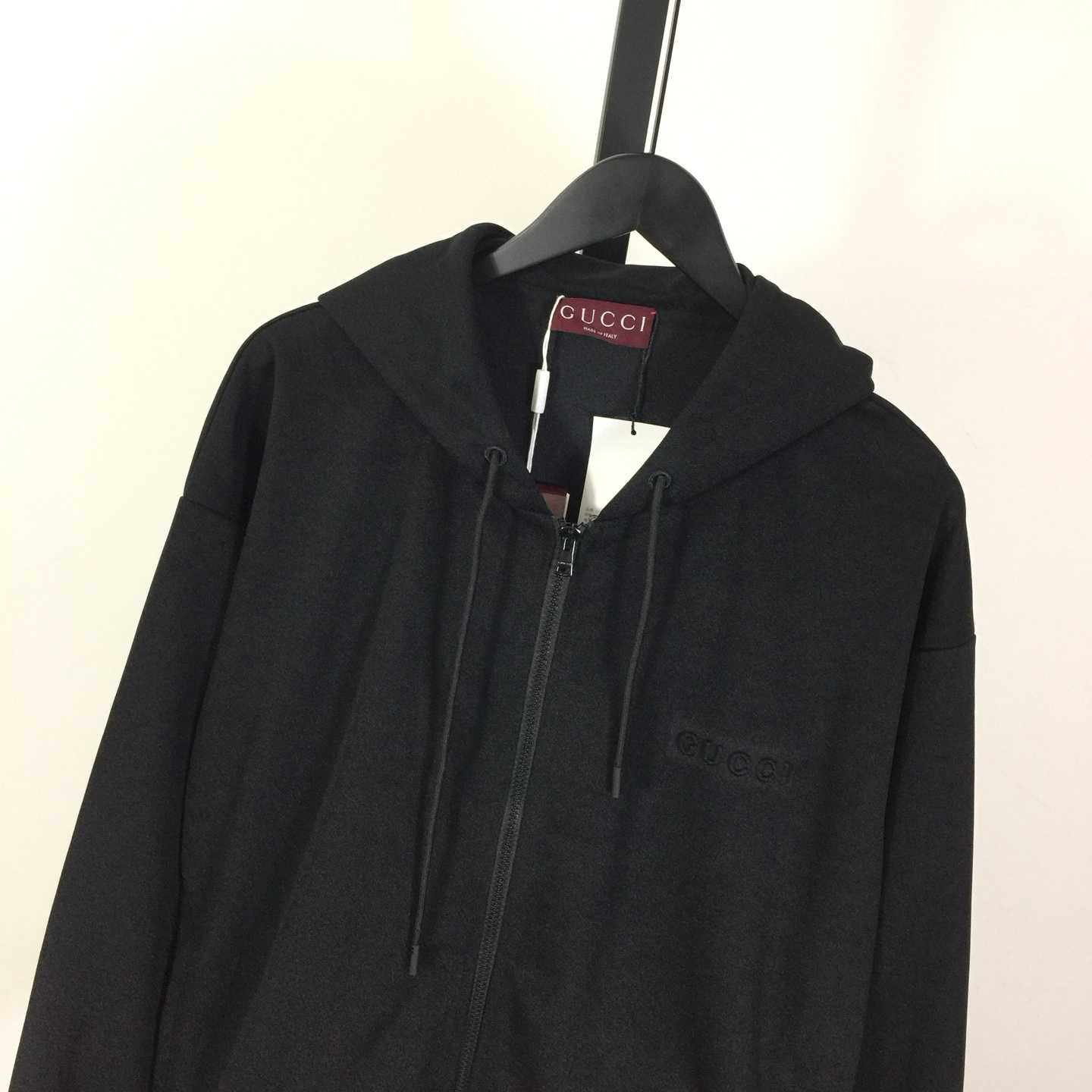 Gucci Technical Jersey Hooded Zip Jacket - DesignerGu