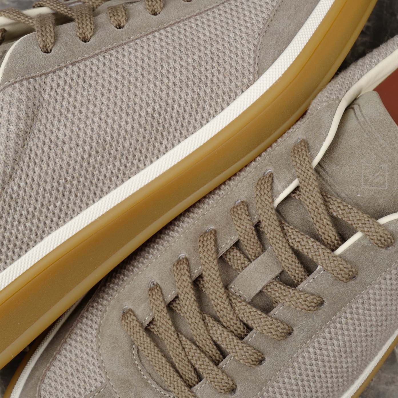 Loro Piana Tennis Walk Sneaker Pecora Nera® Wheat Stitch - DesignerGu