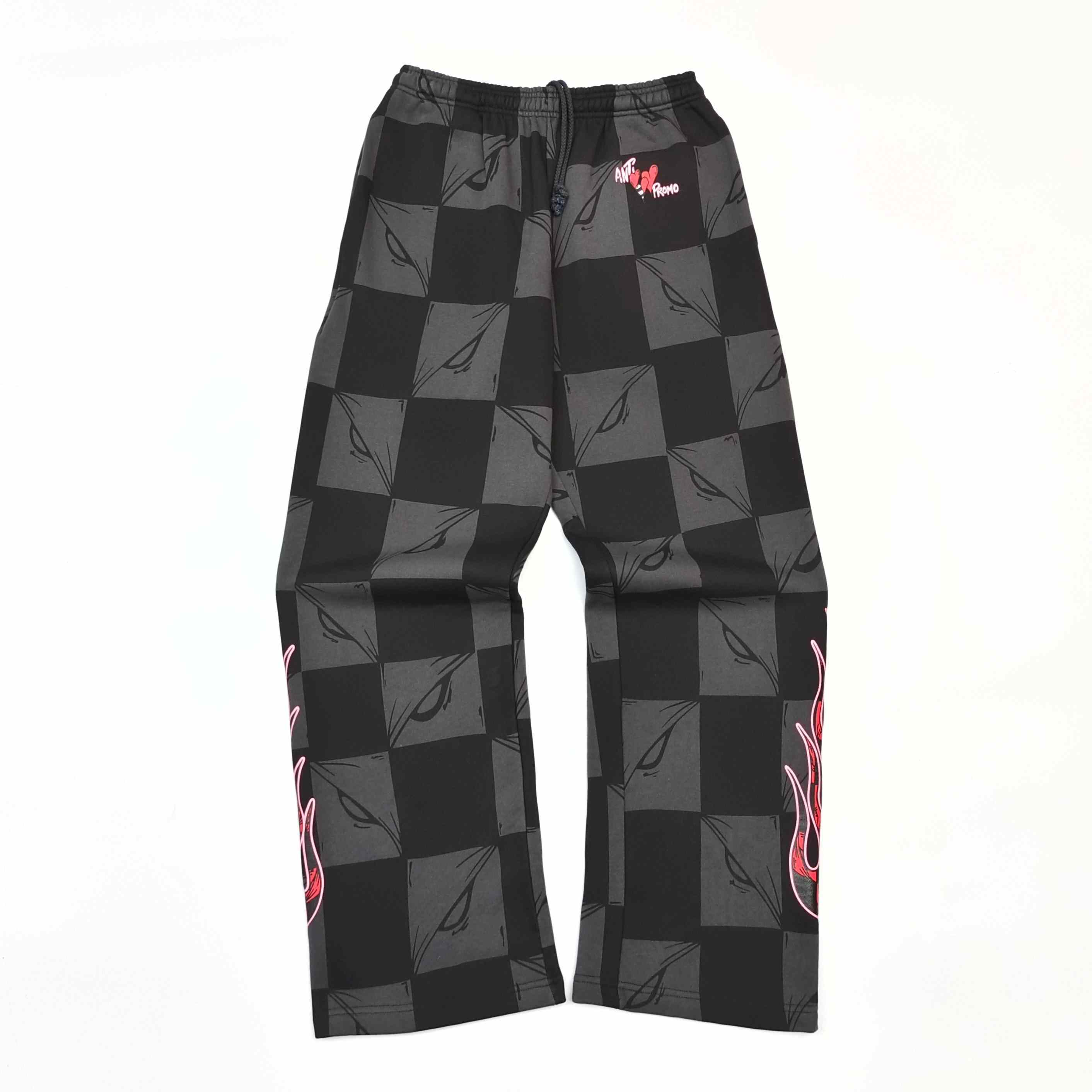 Chrome Hearts Matty Boy "Anti Promo" 99 Eyes Flame Sweatpants - DesignerGu