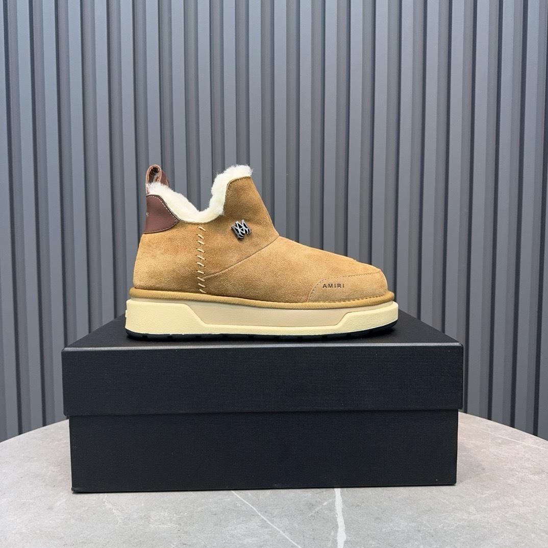 Amiri Malibu Shearling Lined Suede Boots - DesignerGu