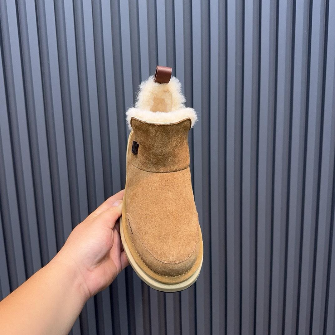 Amiri Malibu Shearling Lined Suede Boots - DesignerGu