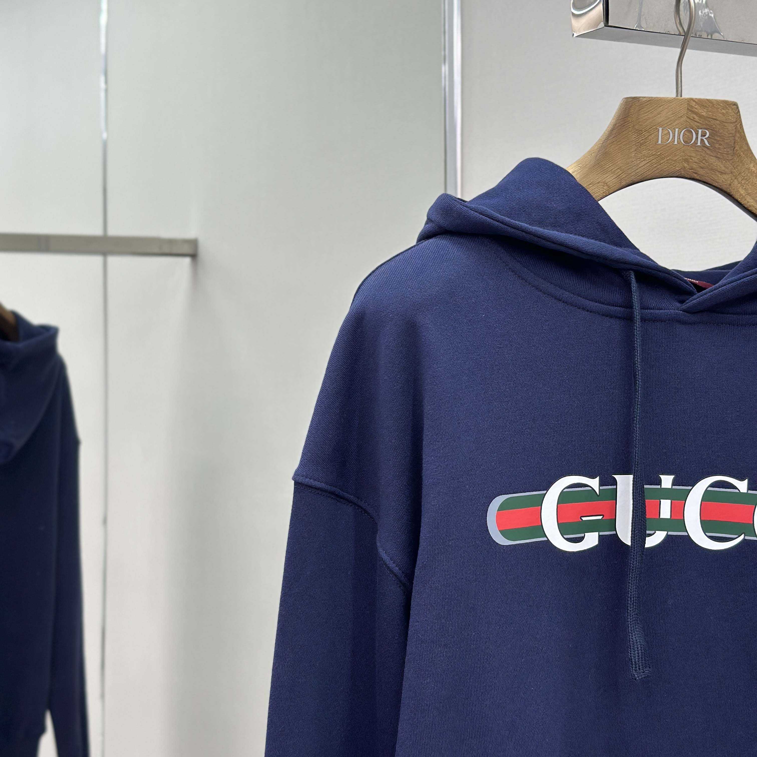 Gucci Printed Cotton Jersey Hooded Sweatshirt - DesignerGu