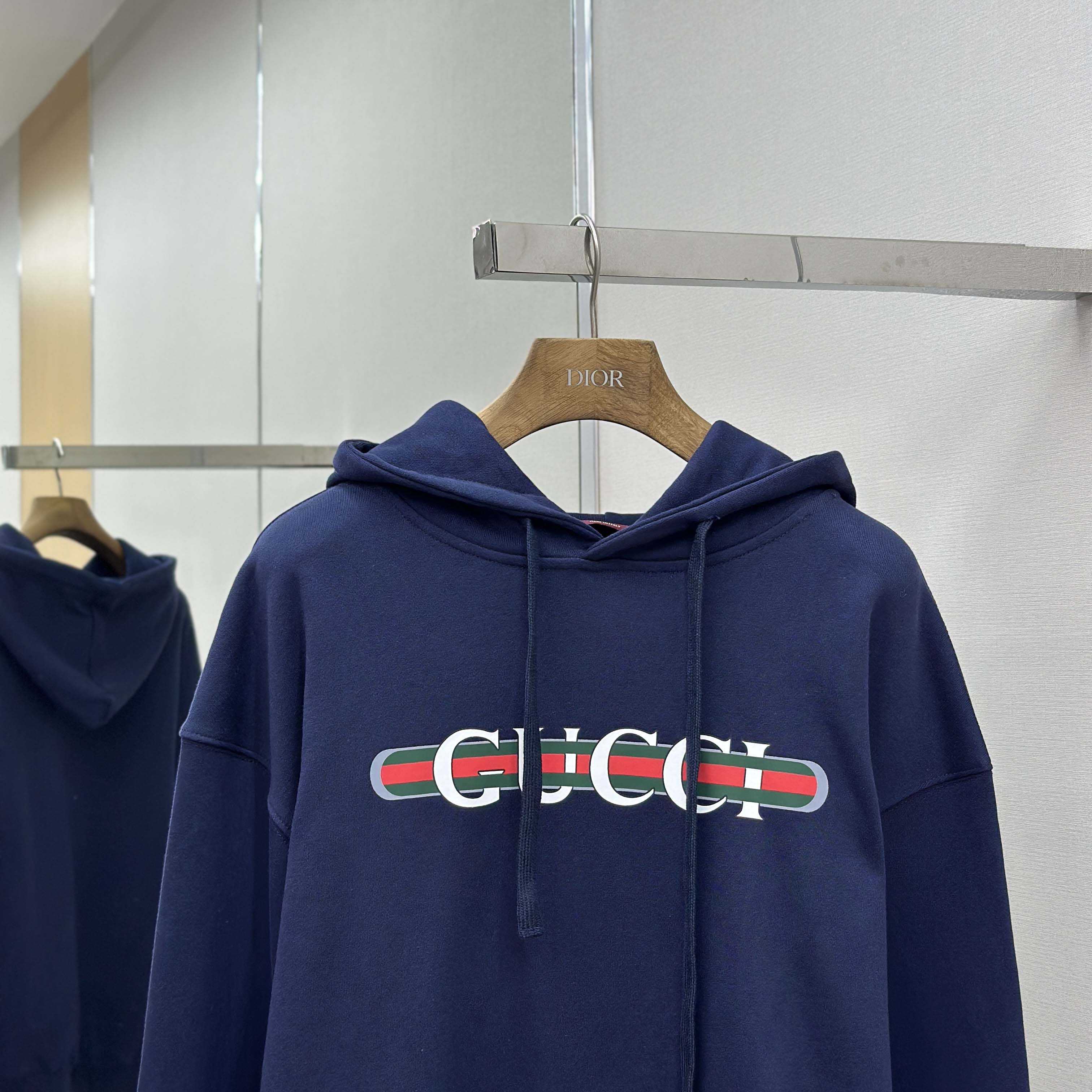 Gucci Printed Cotton Jersey Hooded Sweatshirt - DesignerGu
