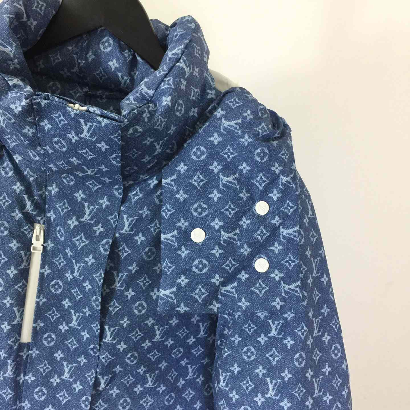 Louis Vuitton Denim-Effect Monogram Ski Jacket  - DesignerGu