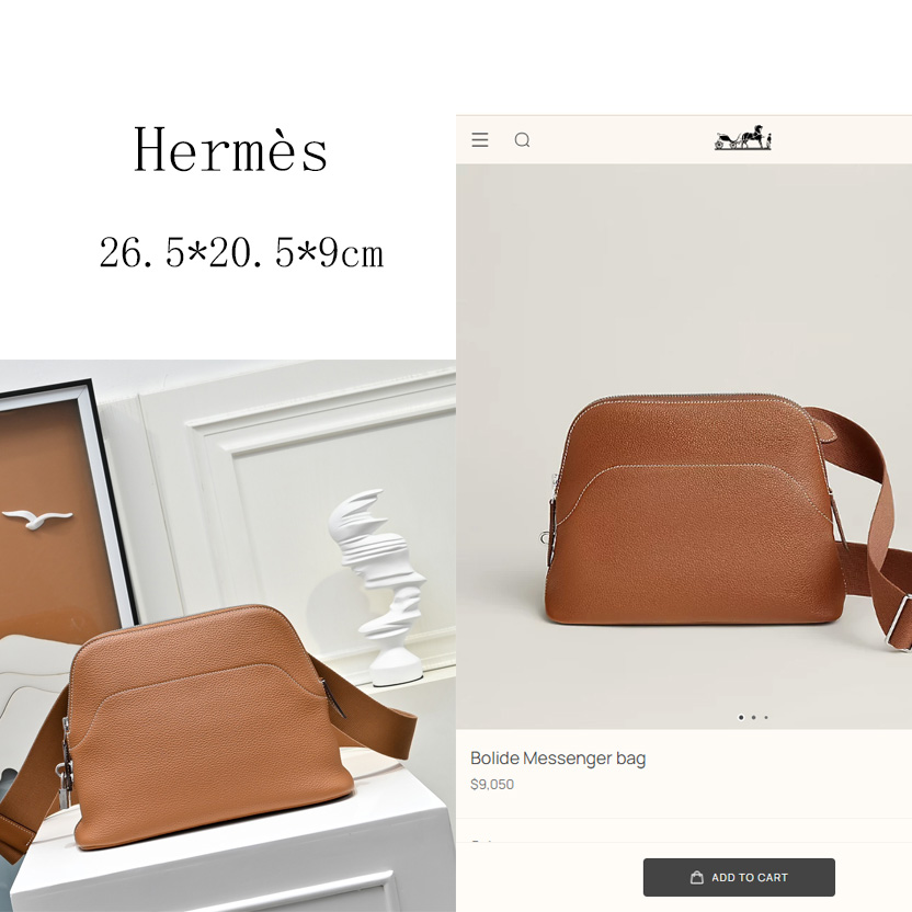 Hermès Bolide Messenger Bag - DesignerGu