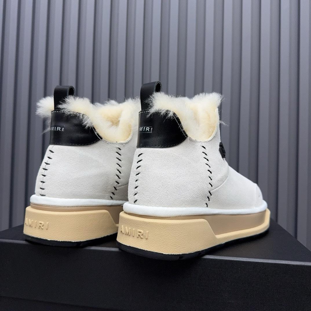 Amiri Malibu Shearling Lined Suede Boots - DesignerGu