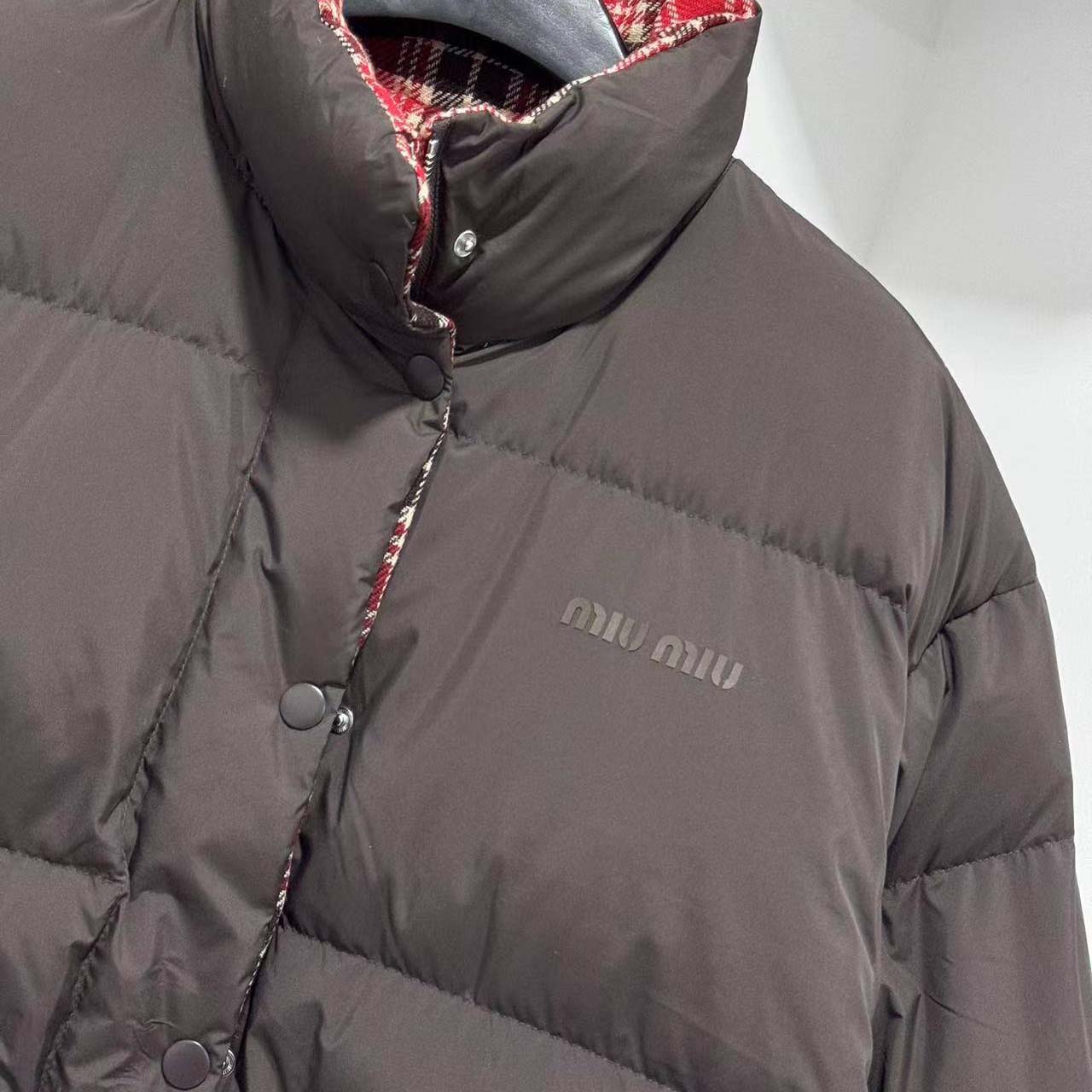 Miu Miu Technical Pongé Reversible Down Jacket - DesignerGu