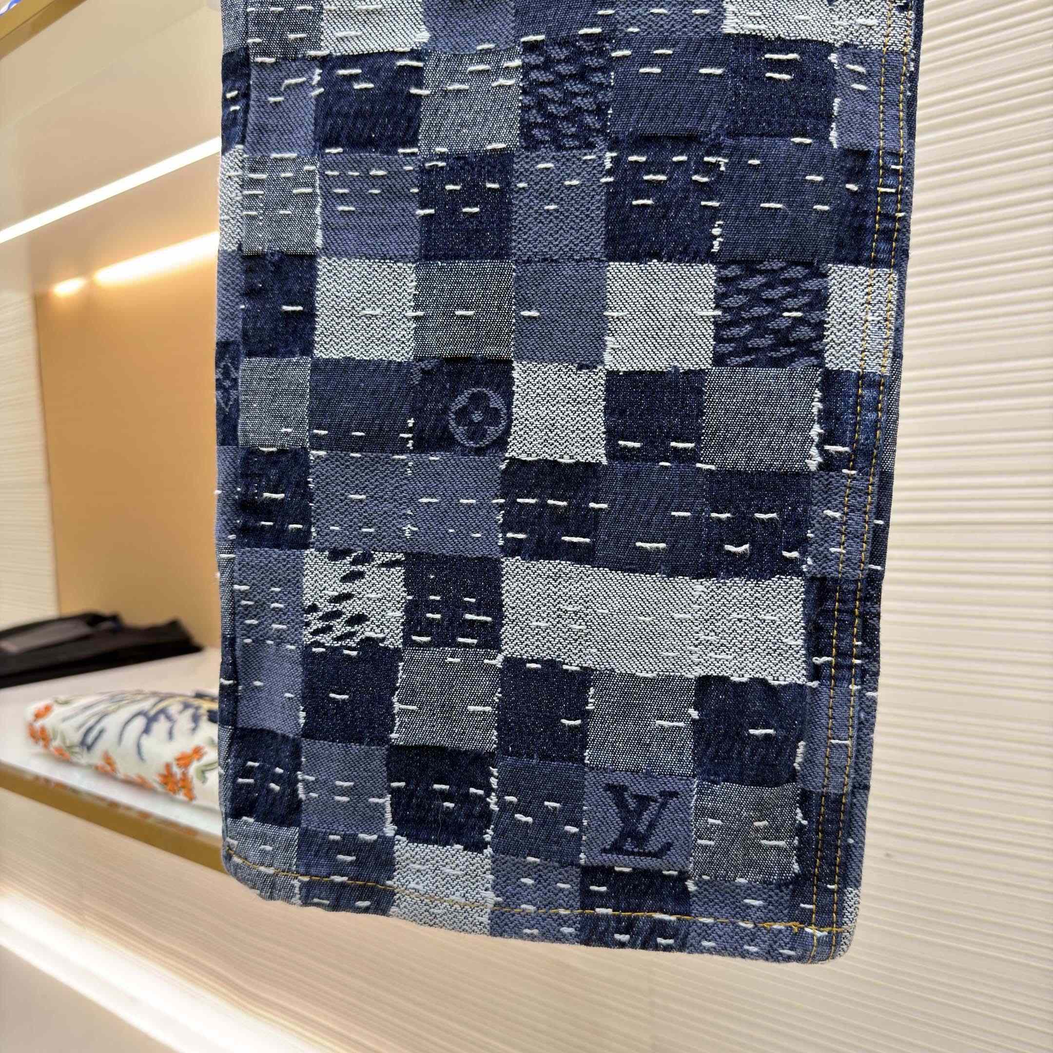 Louis Vuitton Damier Denim Skate Pants - DesignerGu