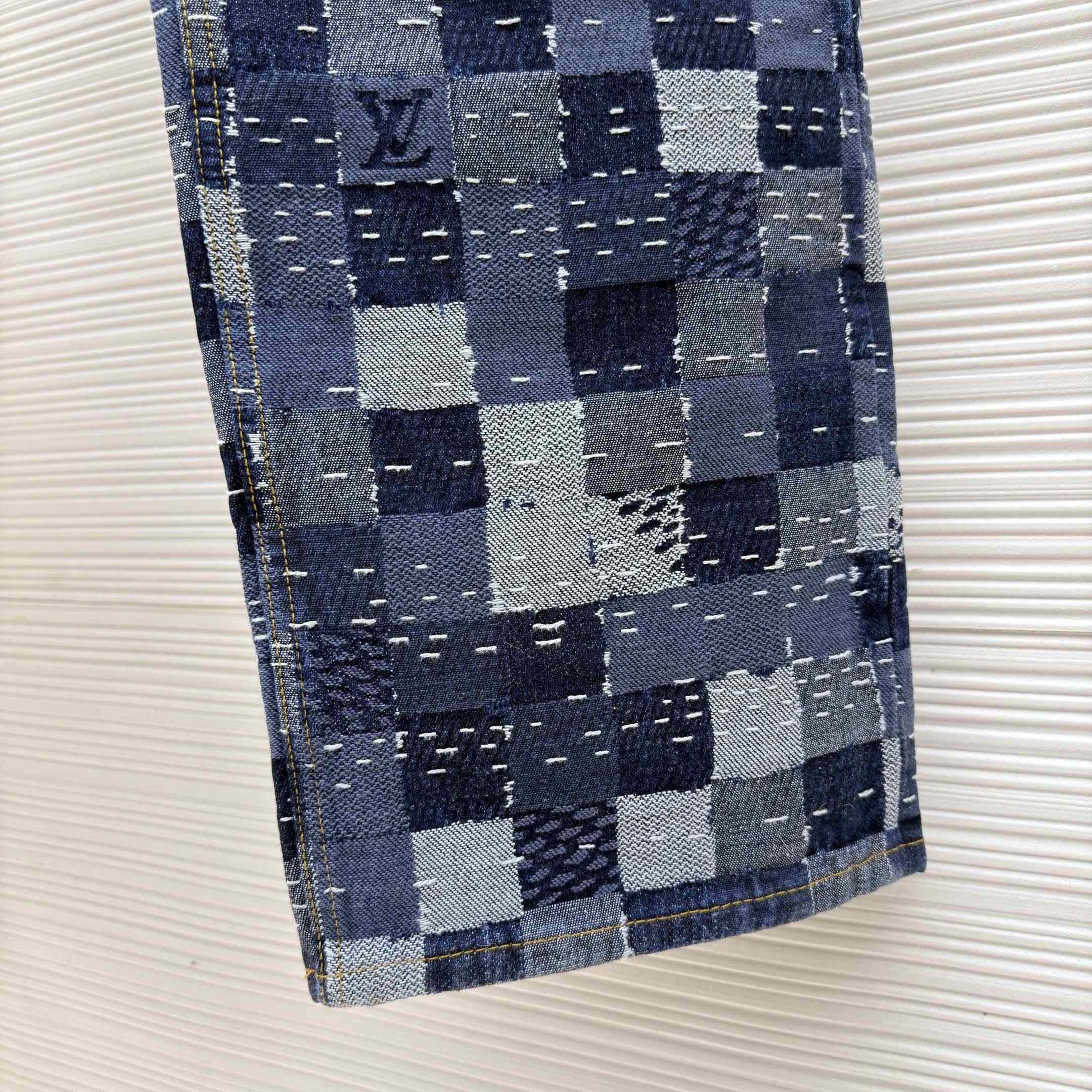 Louis Vuitton Damier Denim Skate Pants - DesignerGu
