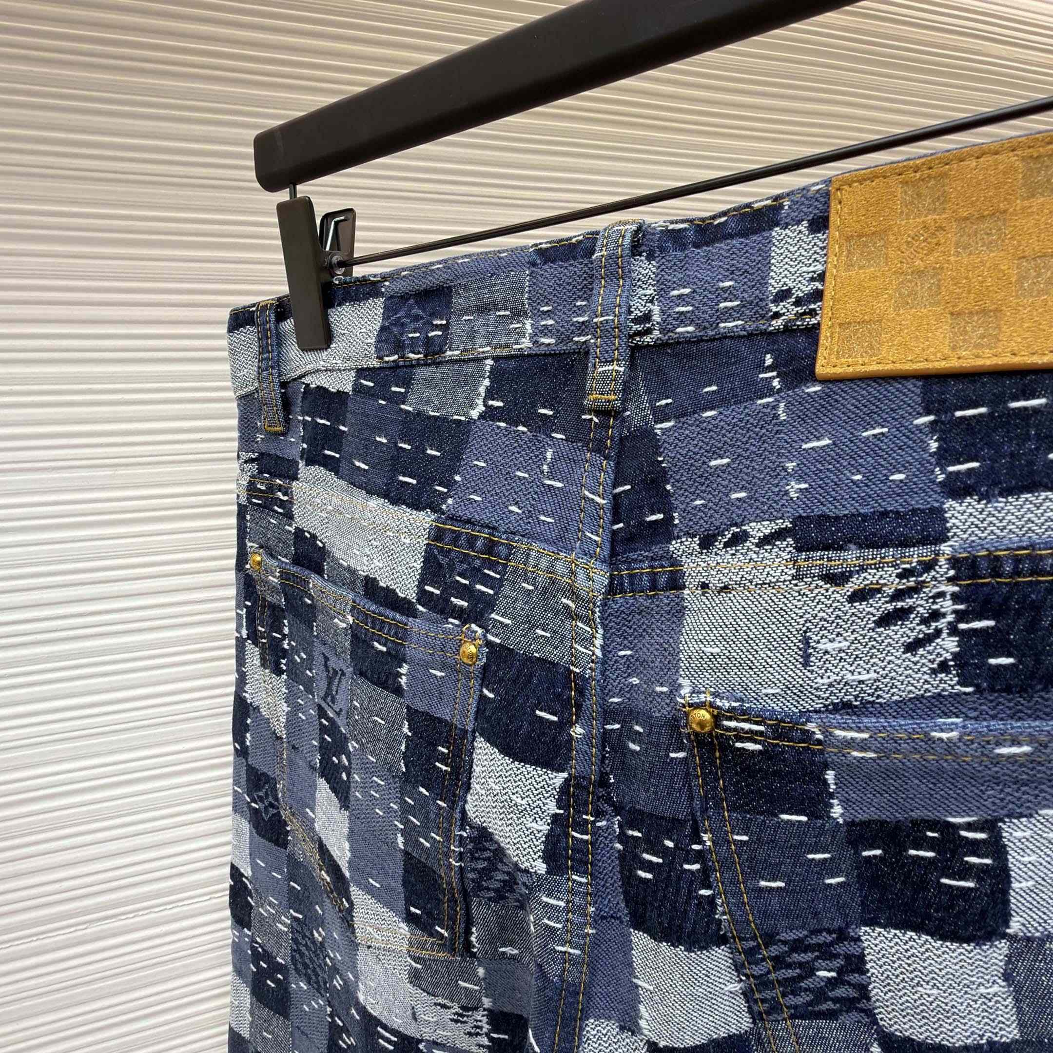 Louis Vuitton Damier Denim Skate Pants - DesignerGu