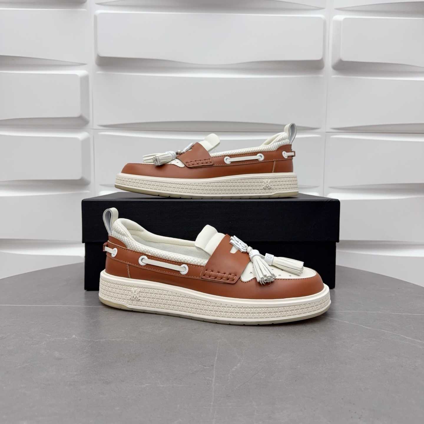 Amiri Men's Brown Loafers Leather - DesignerGu