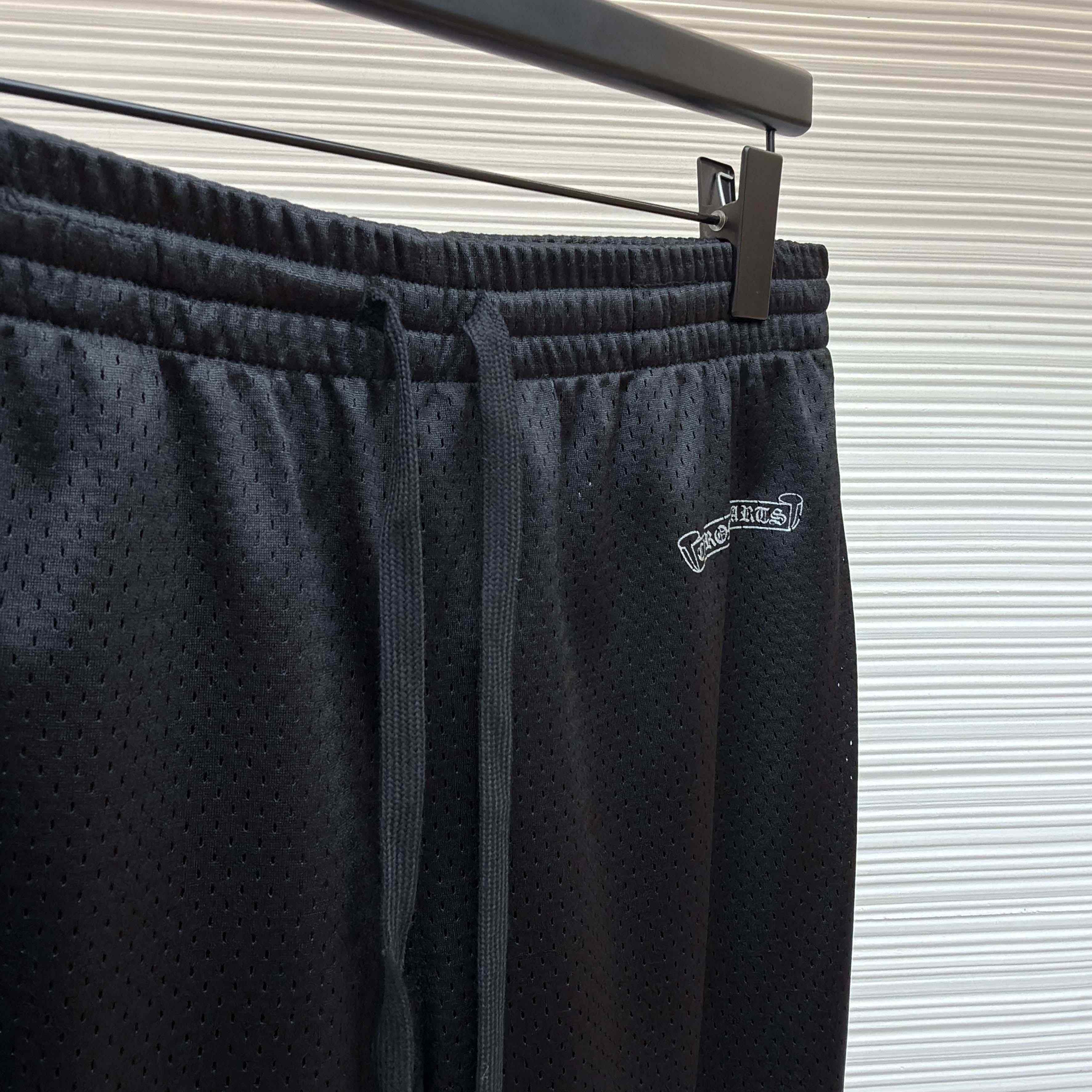 Chrome Hearts black mesh warm-up track pants - DesignerGu