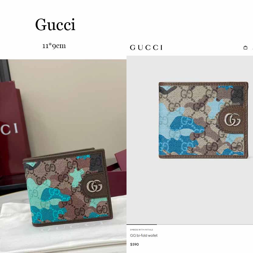 Gucci GG Bi-fold Wallet - DesignerGu