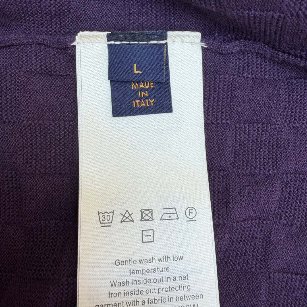 Louis Vuitton Damier Jacquard Short-Sleeved Crewneck    1AJTVL - DesignerGu