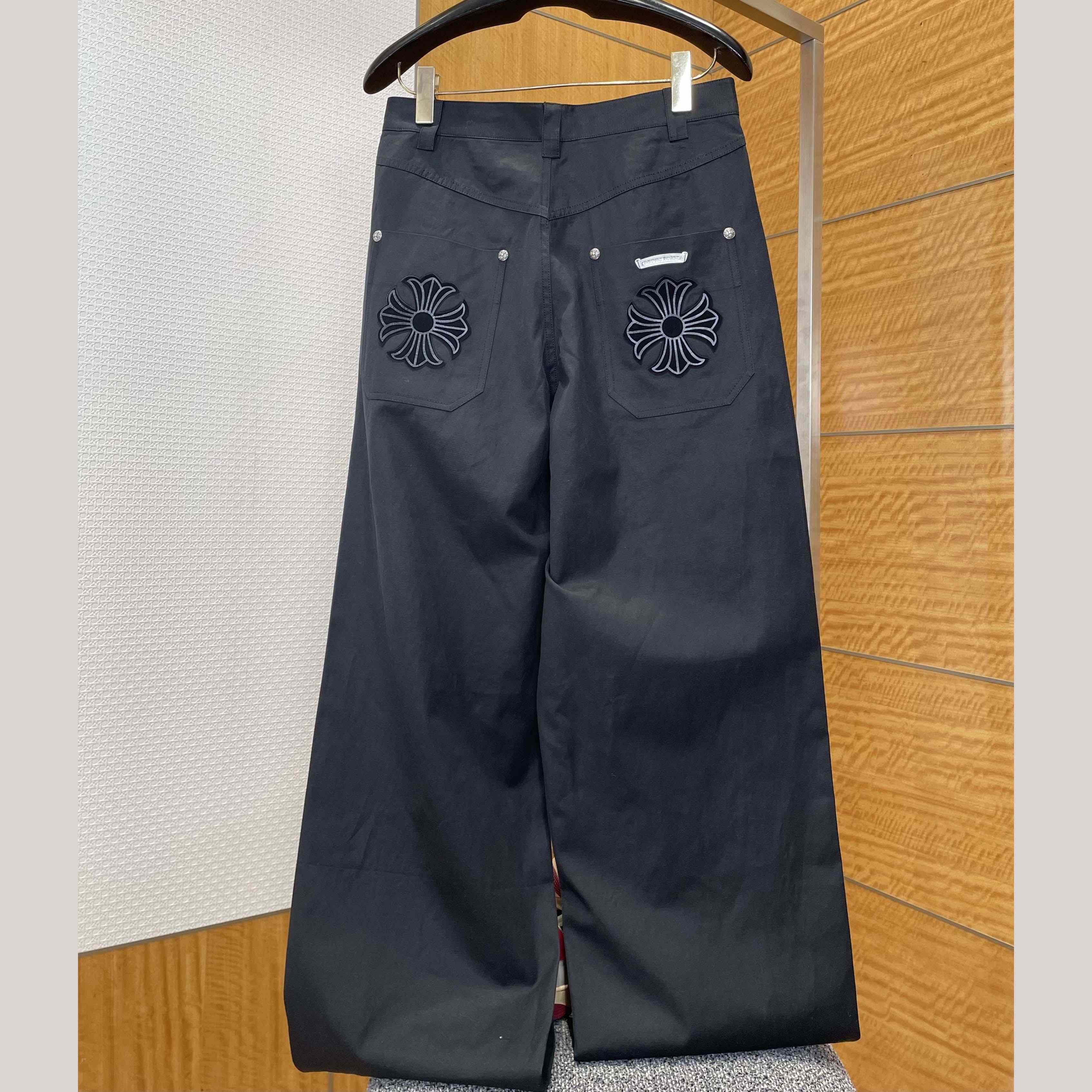 Chrome Heart Wide-leg Jeans - DesignerGu