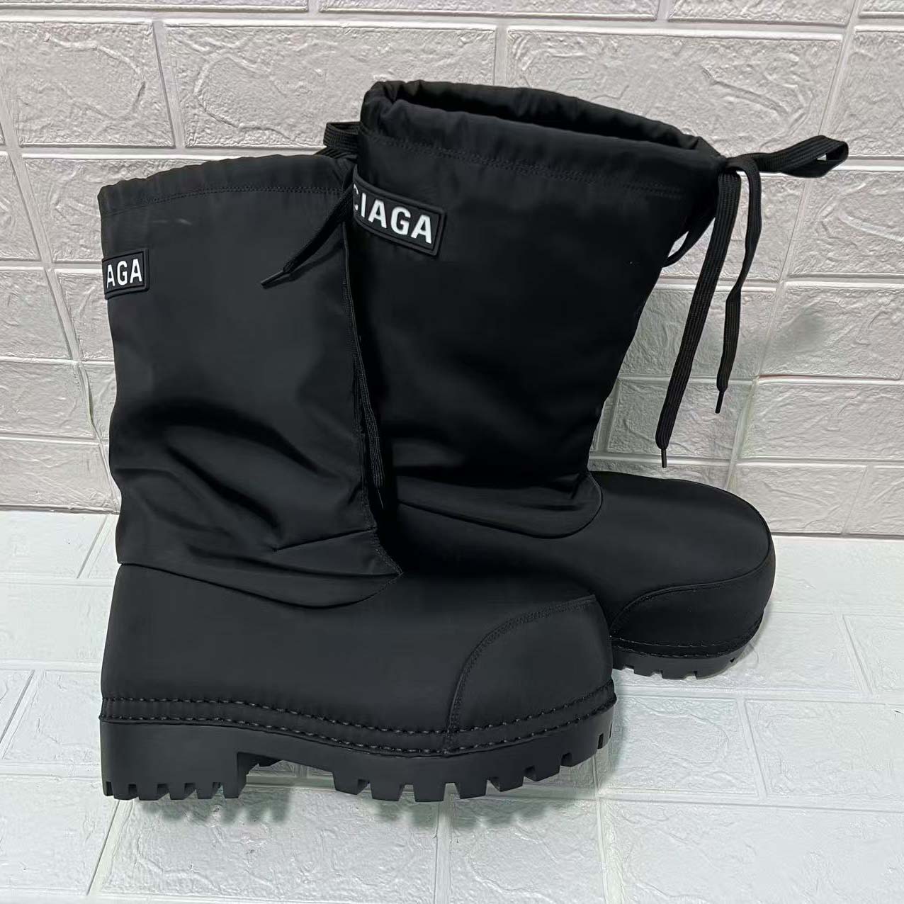 Balenciaga Alaska High Boot In Black Nylon - DesignerGu