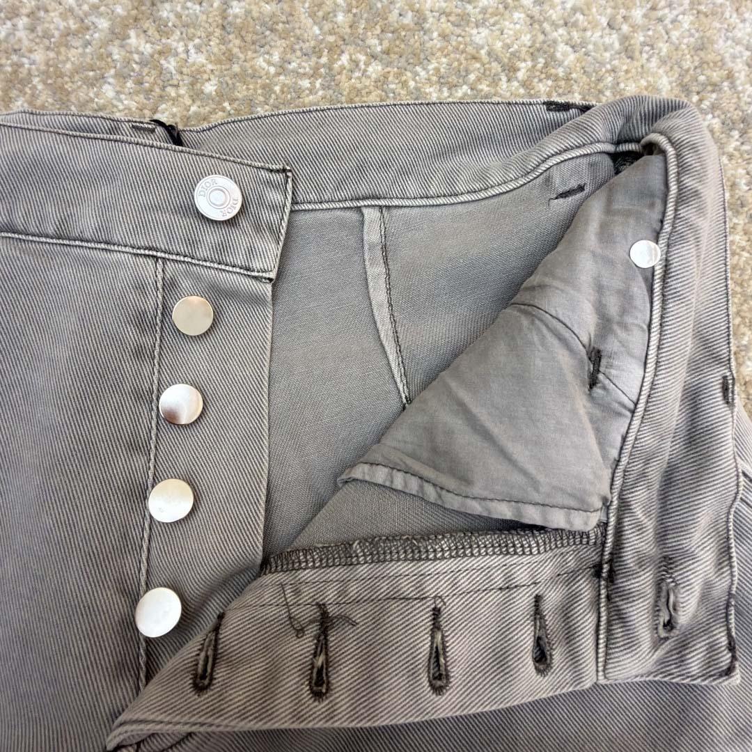 Dior Cannage Carpenter Jeans Gray Cotton Twill - DesignerGu