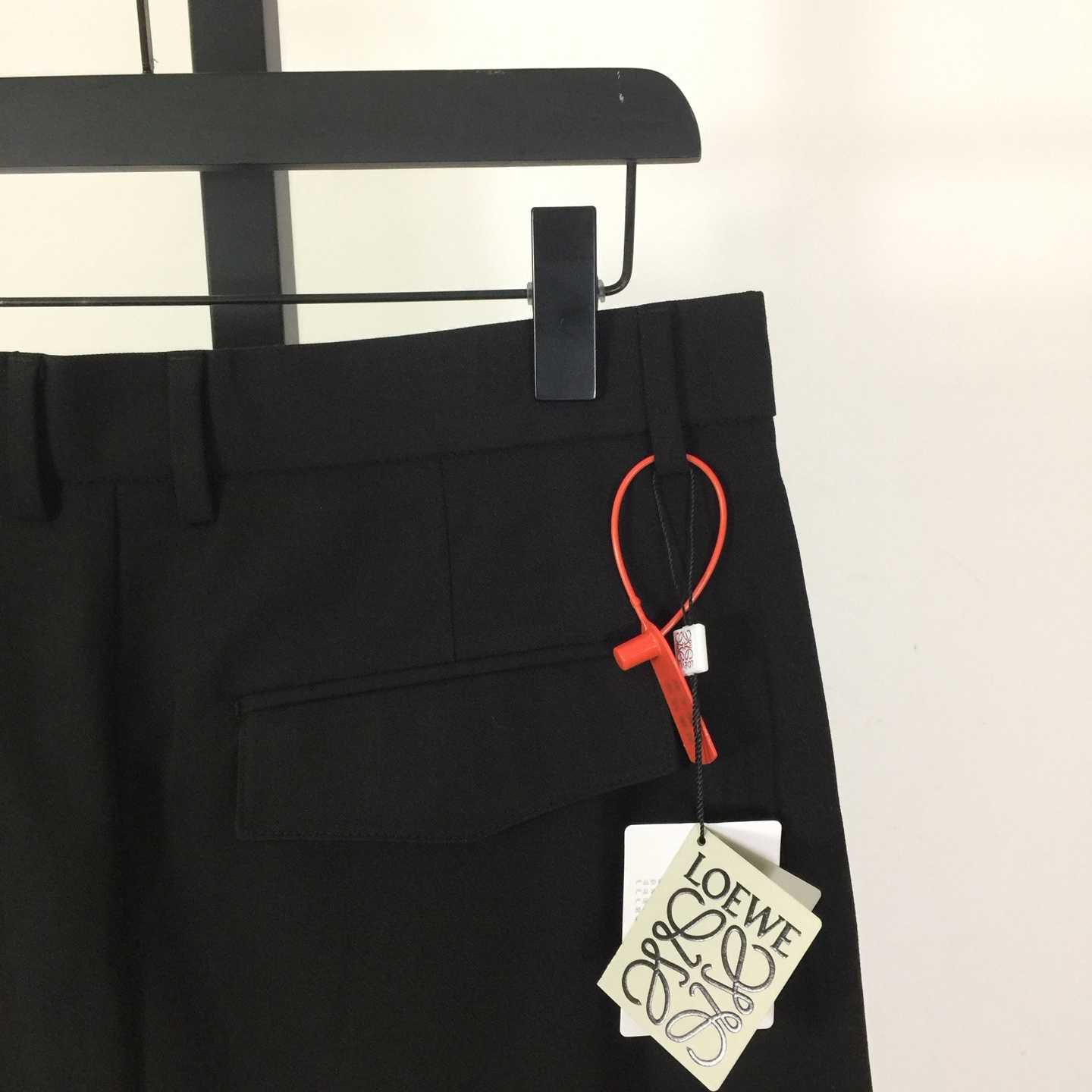 Loewe Low Crotch Trousers In Cotton Black - DesignerGu
