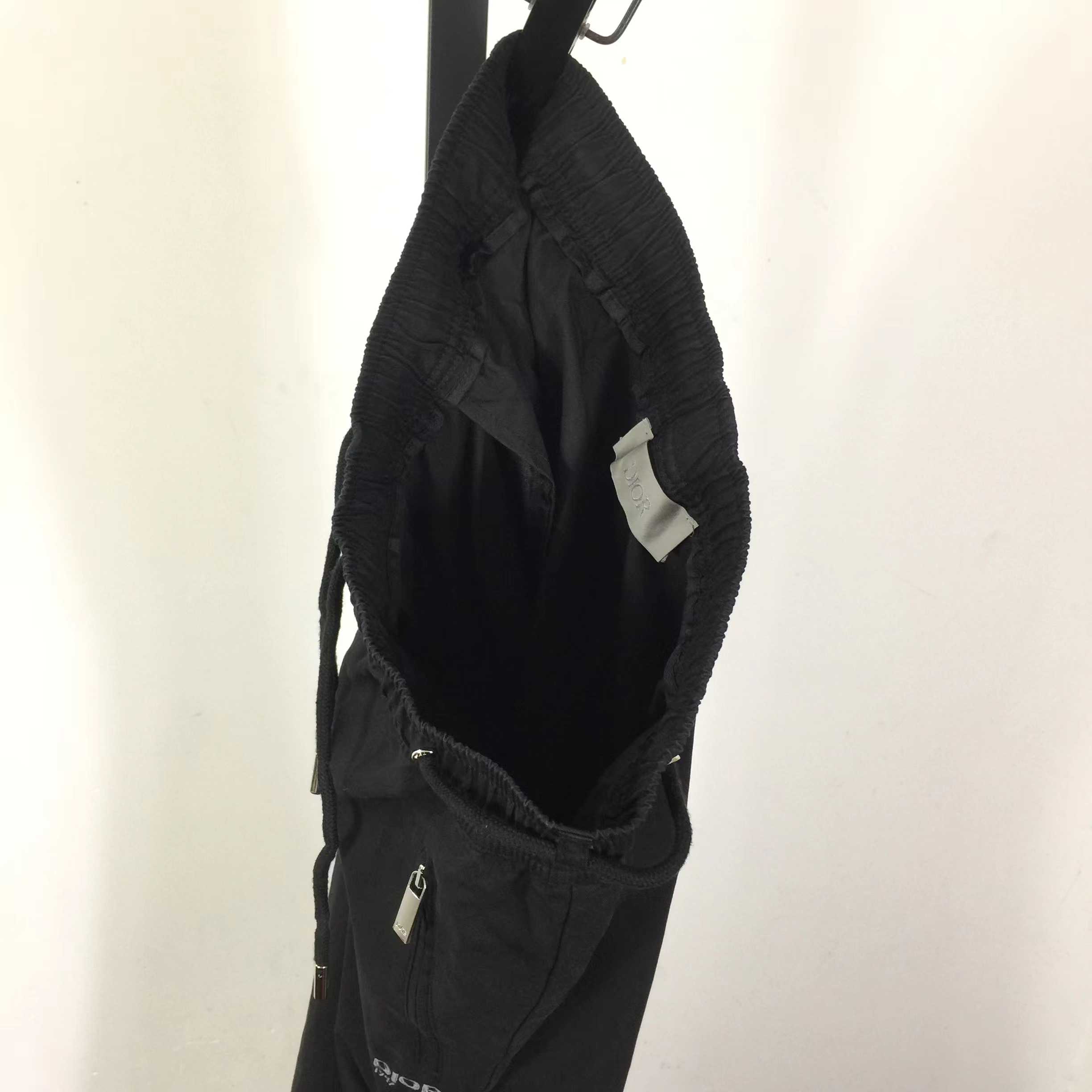 Dior Mountain Track Pants Black Blended Cotton Twill  - DesignerGu