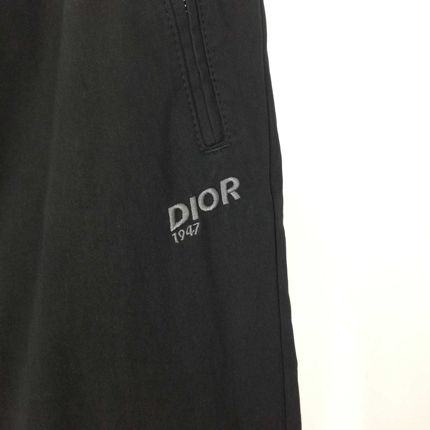 Dior Mountain Track Pants Black Blended Cotton Twill  - DesignerGu