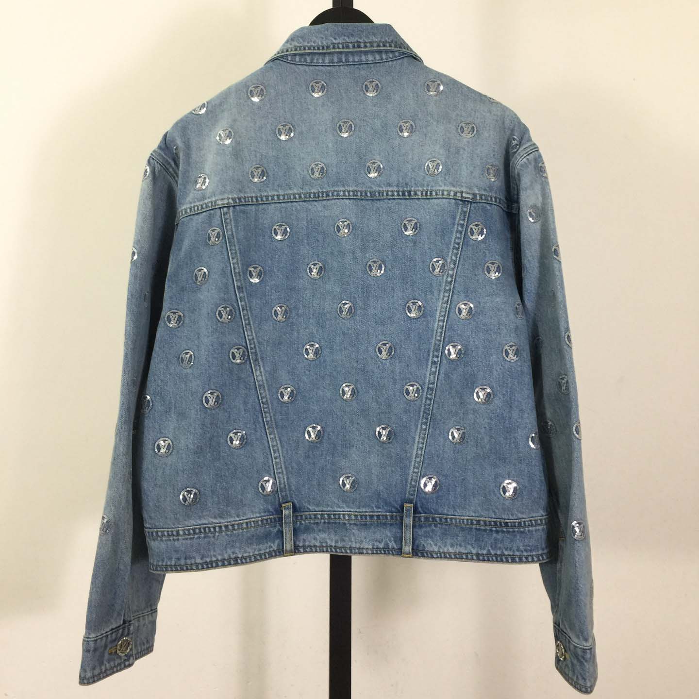 Louis Vuitton Sequin Signature Denim Jacket - DesignerGu
