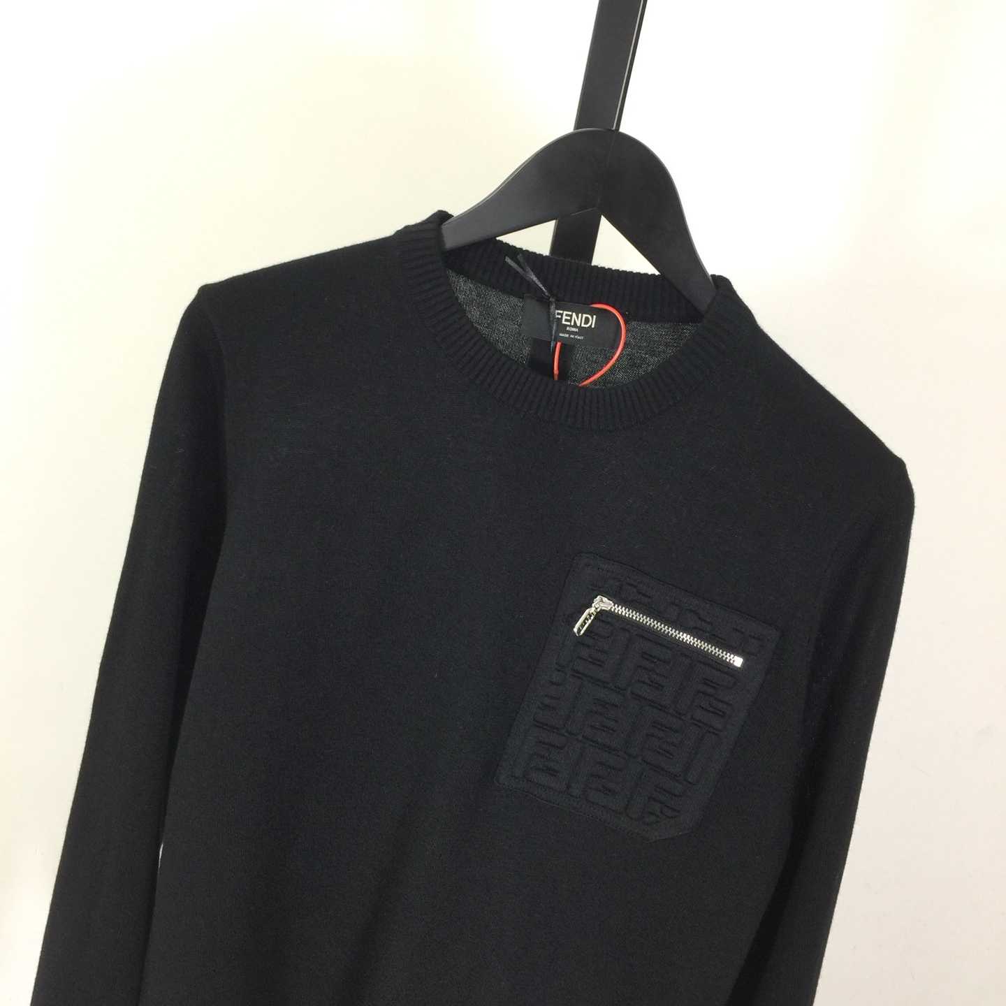 Fendi Black Wool Pullover - DesignerGu