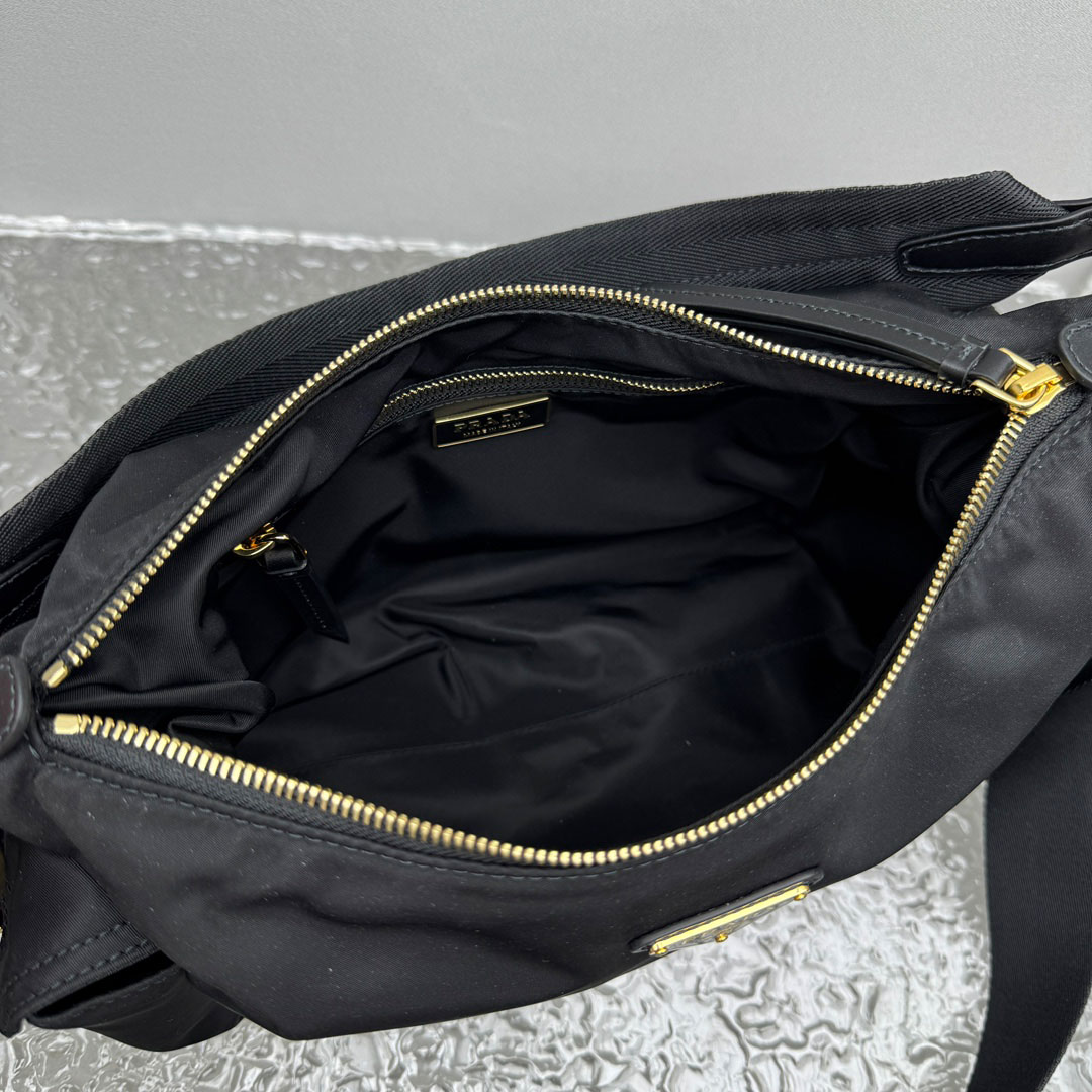 Prada Explore Large Re-Nylon And Leather Bag - DesignerGu