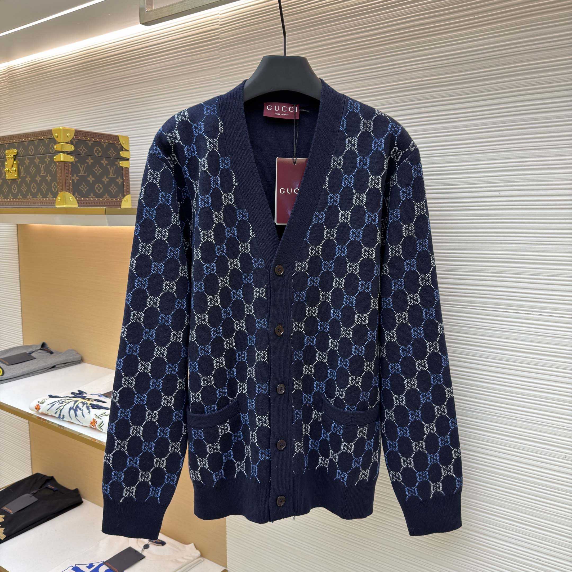 Gucci GG Double Wool Knit Sweater - DesignerGu