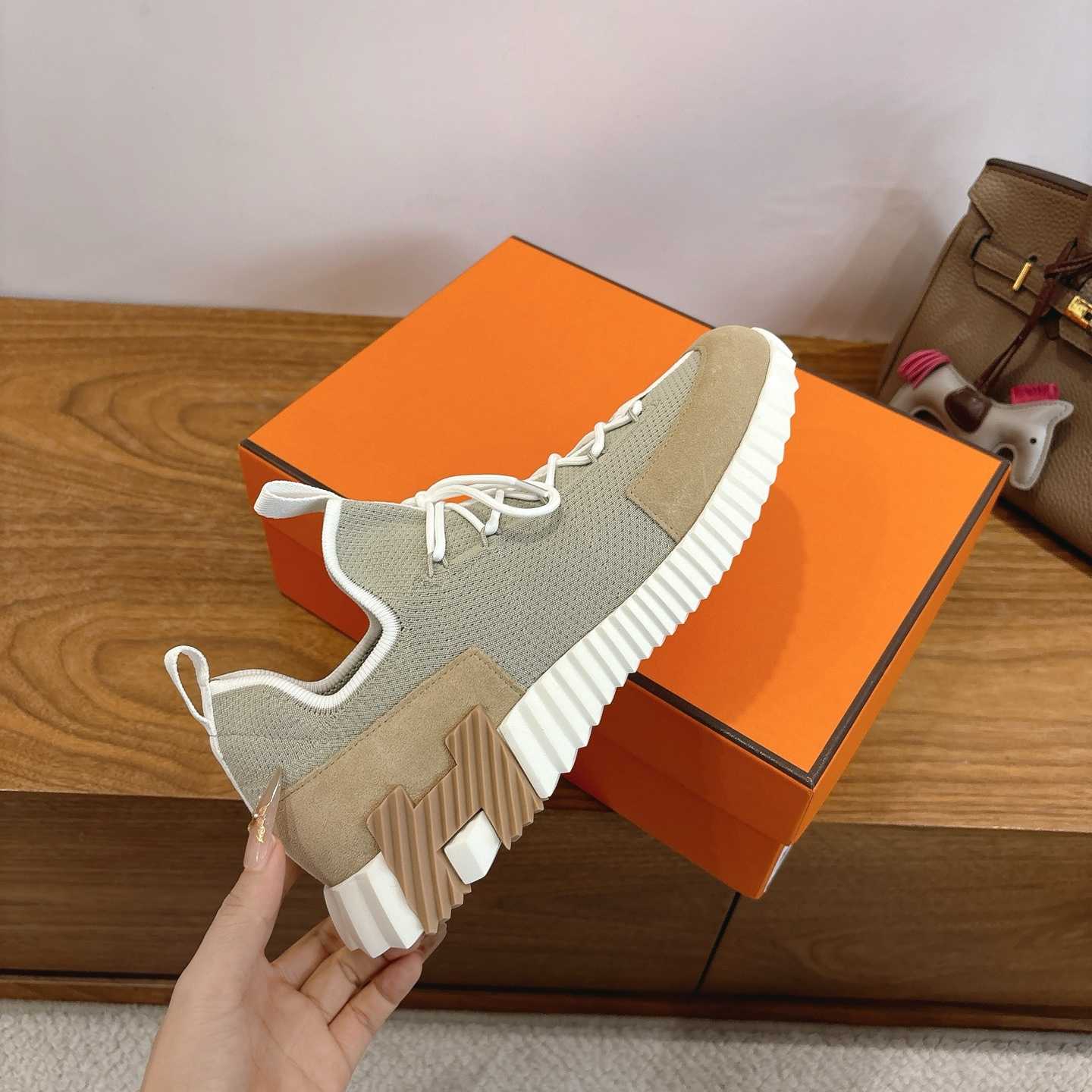 Hermes Lift Slip-on Sneaker - DesignerGu